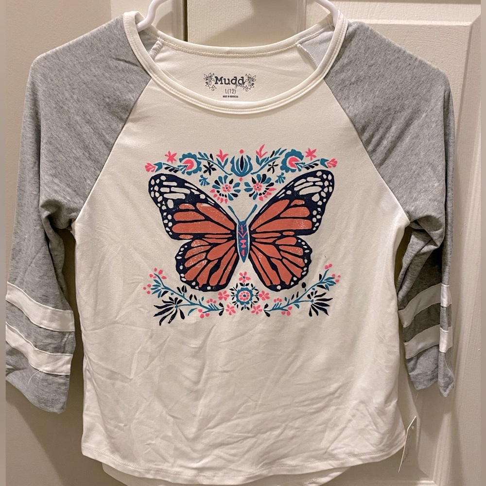 Girls 3/4 sleeve shirt